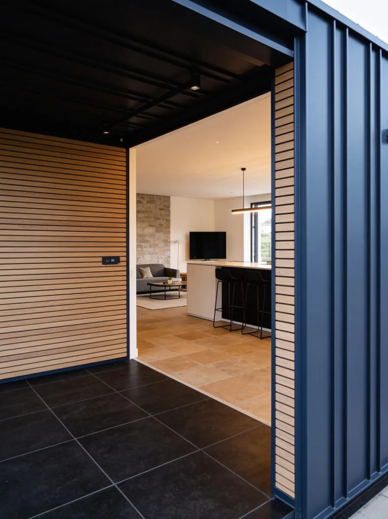 1000 × 1200 – Wohnmodul mit drei Schlafzimmern und Terrasse